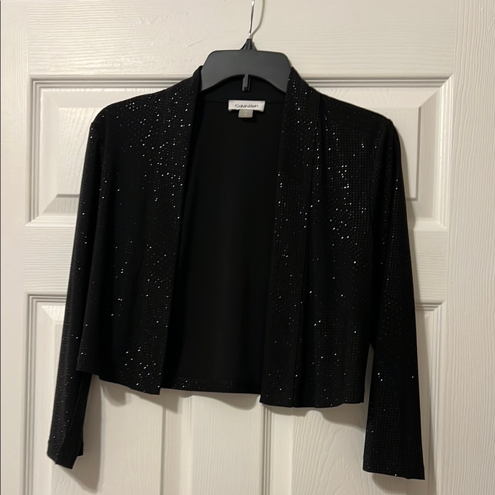 Calvin Klein Sparkling Black Evening Jacket